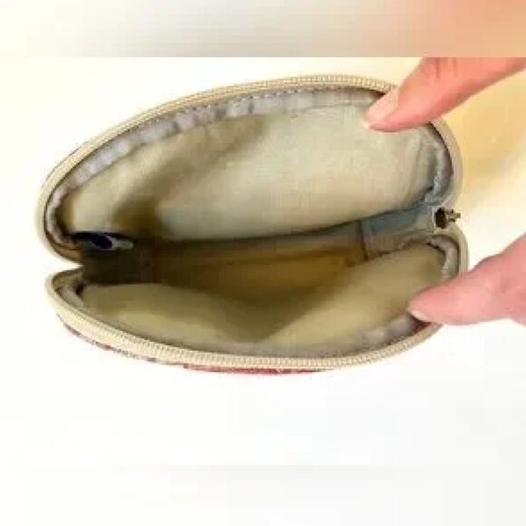 PIERRE DEUX Vintage Paris Toile De Jouy Patterned Small Zipper Bag - Picture 7 of 7